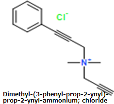 CAS#Dimethyl-(3-phenyl-prop-2-ynyl)-prop-2-ynyl-ammonium; chloride